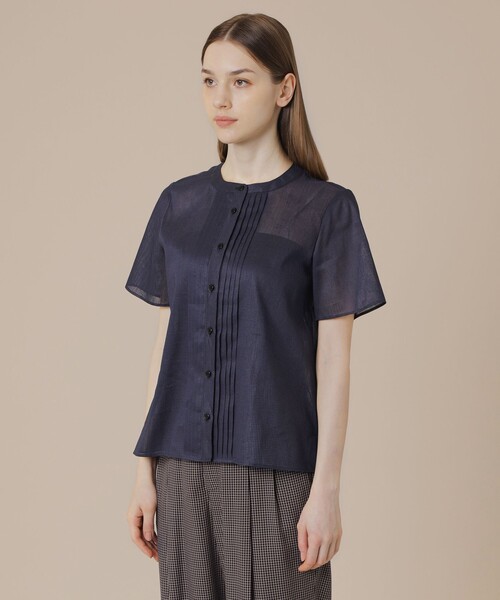 MACKINTOSH LONDON(マッキントッシュ ロンドン)の「ピケボイルブラウス(シャツ/ブラウス・レディース・ネイビー/ベージュ/ピンク系その他2・38/40)」の8枚目の写真