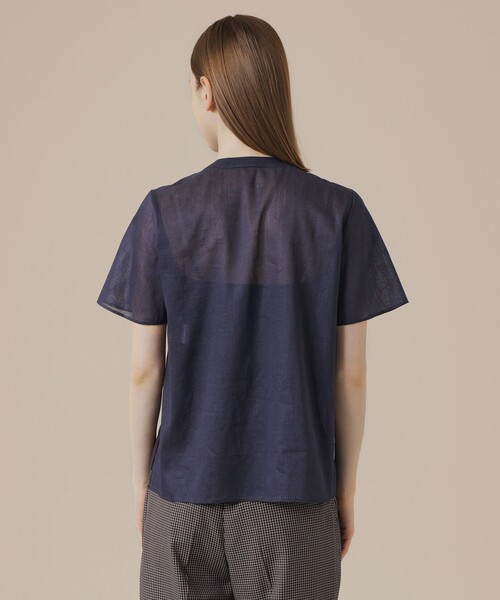 MACKINTOSH LONDON(マッキントッシュ ロンドン)の「ピケボイルブラウス(シャツ/ブラウス・レディース・ネイビー/ベージュ/ピンク系その他2・38/40)」の9枚目の写真