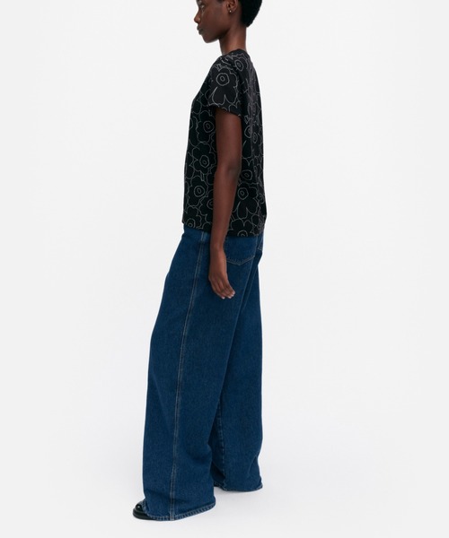 marimekko(マリメッコ)の「Heleys Piirto Unikko / t-shirt(Tシャツ/カットソー・レディース・ブラック・SMALL/MEDIUM/X-SMALL/LARGE/X-LARGE)」の3枚目の写真