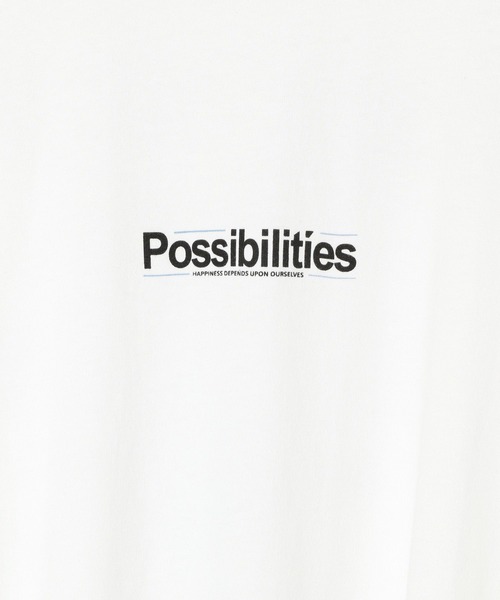 AMERICAN RAG CIE(アメリカンラグシー)の「【AMERICAN RAG CIE】POSSIBILITIES TEE(ユニセックス)(Tシャツ/カットソー・メンズ・ホワイト・MEDIUM/LARGE)」の3枚目の写真