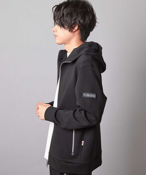 UNION STATION（ユニオンステーション）の「PRO-SPERITY別注 ジップアップ フードブルゾン（パーカー・メンズ・グレー/ブラック・LL/L/M）」の5枚目の写真