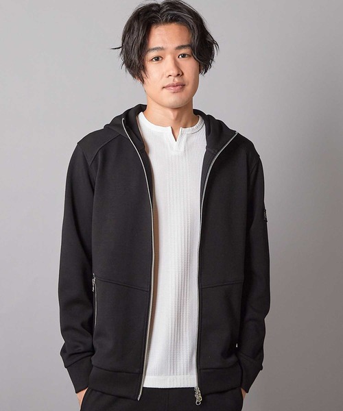 UNION STATION（ユニオンステーション）の「PRO-SPERITY別注 ジップアップ フードブルゾン（パーカー・メンズ・グレー/ブラック・LL/L/M）」の4枚目の写真