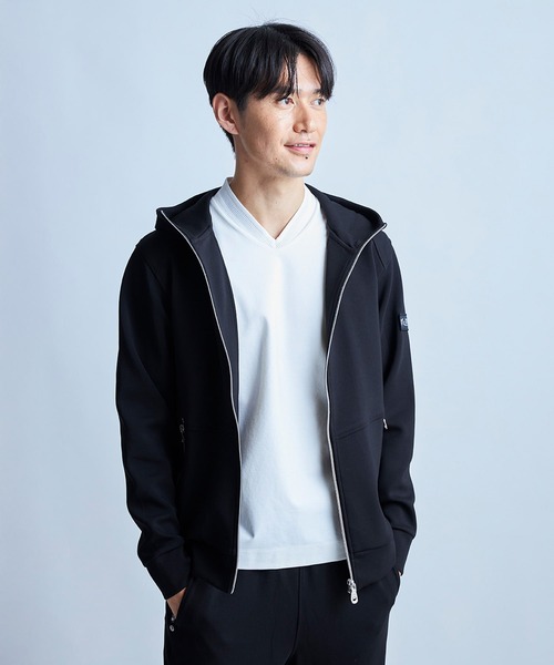 UNION STATION（ユニオンステーション）の「PRO-SPERITY別注 ジップアップ フードブルゾン（パーカー・メンズ・グレー/ブラック/ネイビー系・LL/L/M）」の4枚目の写真