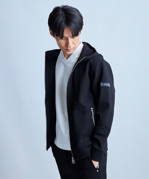 UNION STATION（ユニオンステーション）の「PRO-SPERITY別注 ジップアップ フードブルゾン（パーカー・メンズ・グレー/ブラック/ネイビー系・LL/L/M）」の5枚目の写真