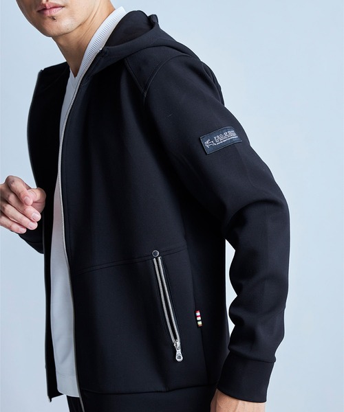 UNION STATION（ユニオンステーション）の「PRO-SPERITY別注 ジップアップ フードブルゾン（パーカー・メンズ・グレー/ブラック/ネイビー系・LL/L/M）」の6枚目の写真