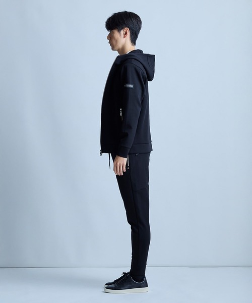 UNION STATION（ユニオンステーション）の「PRO-SPERITY別注 ジップアップ フードブルゾン（パーカー・メンズ・グレー/ブラック/ネイビー系・LL/L/M）」の9枚目の写真