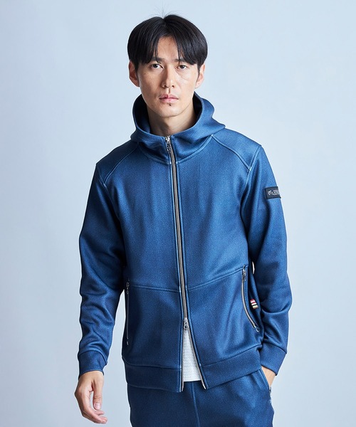 UNION STATION（ユニオンステーション）の「PRO-SPERITY別注 ジップアップ フードブルゾン（パーカー・メンズ・グレー/ブラック/ネイビー系・LL/L/M）」の11枚目の写真