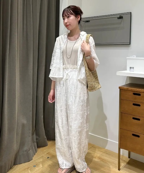 パンツ ROSE BUD FLOWER EMBROIDERY PANTS ROSE BUD パンツ EMBROIDERY PANTS レディース : ZOZOTOWN Yahoo