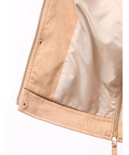 MERCURYDUO（マーキュリーデュオ）の「フェイクスエードドロストスリーブブルゾン（ブルゾン・レディース・キャメル/ダークブラウン・FREE）」の6枚目の写真