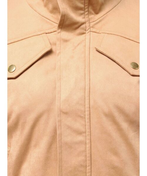 MERCURYDUO（マーキュリーデュオ）の「フェイクスエードドロストスリーブブルゾン（ブルゾン・レディース・キャメル/ダークブラウン・FREE）」の13枚目の写真