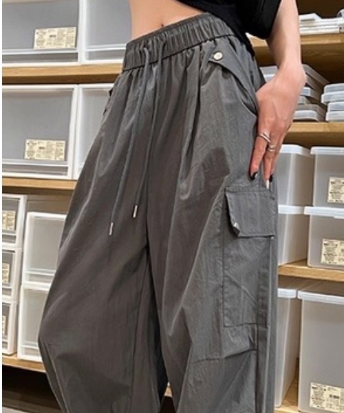 EMINEM カーゴパンツ グレー　B系　Y2K カーゴパンツ メンズ モード系 V系 デニムパンツ デニムカーゴ