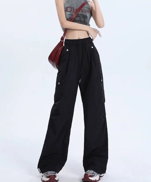 ampm（エーエムピーエム）の「シャカシャカカーゴパンツ/Y2K/ワイドシルエット（カーゴパンツ・レディース・オフホワイト/ブラック/グレー・S/L/M）」の19枚目の写真