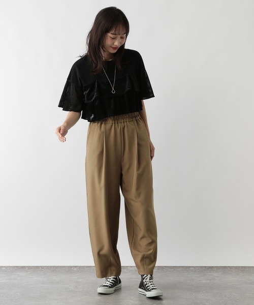 FOUND GOOD(ファウンドグッド)の「カーブイージーパンツ(その他パンツ・レディース・ブラック/ベージュ/グレー系8・L/M)」の6枚目の写真