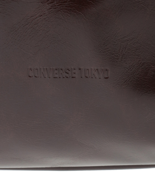 CONVERSE TOKYO(コンバーストウキョウ)の「2WAY EYELET FAKE-LEATHER SHOPPING TOTE BAG(トートバッグ・レディース・ブラウン/ブラック/シルバー・FREE)」の12枚目の写真