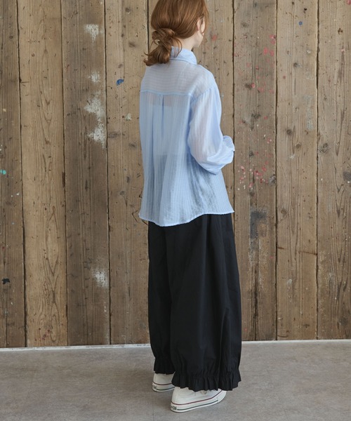 Crisp(クリスプ)の「フリルヘムギャザーパンツ(その他パンツ・レディース・ブラック/ベージュ・FREE)」の10枚目の写真