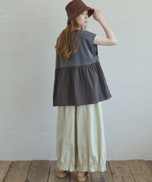 Crisp(クリスプ)の「フリルヘムギャザーパンツ(その他パンツ・レディース・ブラック/ベージュ・FREE)」の17枚目の写真