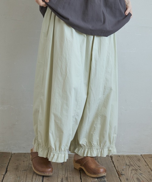 Crisp(クリスプ)の「フリルヘムギャザーパンツ(その他パンツ・レディース・ブラック/ベージュ・FREE)」の18枚目の写真