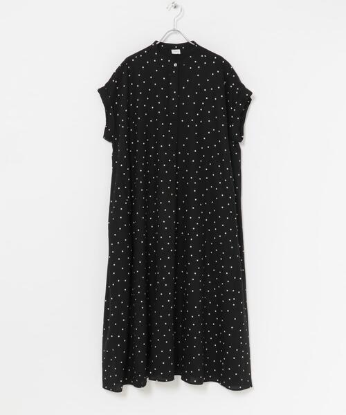 セール】リネンレーヨンドットフレアワンピース（ワンピース）｜URBAN