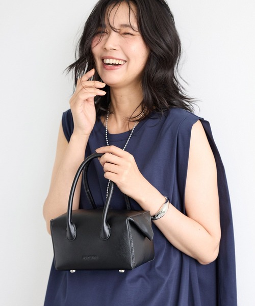 ADD CULUMN（アドカラム）の「BARNYARDSTORM / ADDCULUMN(アドカラム) / LOP ボストンBAG S 【『VERY』YouTube紹介アイテム】（ハンドバッグ・レディース・ブラック・FREE）」の5枚目の写真