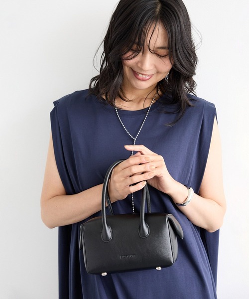 ADD CULUMN（アドカラム）の「BARNYARDSTORM / ADDCULUMN(アドカラム) / LOP ボストンBAG S 【『VERY』YouTube紹介アイテム】（ハンドバッグ・レディース・ブラック・FREE）」の7枚目の写真