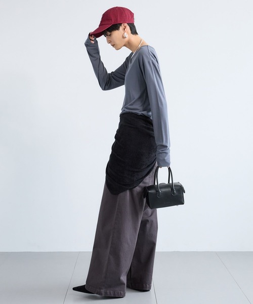 ADD CULUMN（アドカラム）の「BARNYARDSTORM / ADDCULUMN(アドカラム) / LOP ボストンBAG S 【『VERY』YouTube紹介アイテム】（ハンドバッグ・レディース・ブラック・FREE）」の10枚目の写真