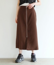 shetila（シェティラ）の「【1枚で2着分】リバーシブルフロントジップ ストレッチスカート（スカート）」