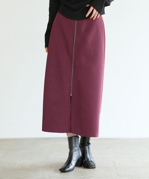 shetila（シェティラ）の「【1枚で2着分】リバーシブルフロントジップ ストレッチスカート（スカート・レディース・ブラック/ブラウン/ネイビー・FREE）」の18枚目の写真