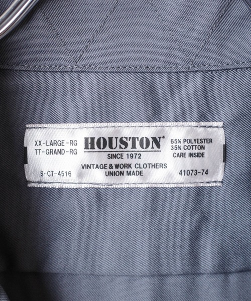 HOUSTON（ヒューストン）の「【T13】【HOUSTON】TC TWILL WORK S/S SHIRT 41074（シャツ/ブラウス・メンズ・カーキ/ブラック/チャコールグレー/オフホワイト・X-LARGE/LARGE/MEDIUM/XX-LARGE）」の16枚目の写真