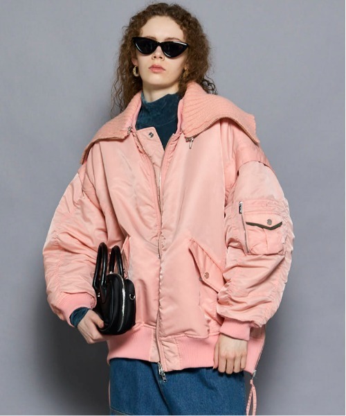 【新品未使用】【25aw】メゾンスペシャル　テーラードma-1 UNISEX》Prime-Over MA-1 Sleeve Double Breasted Curved Zip