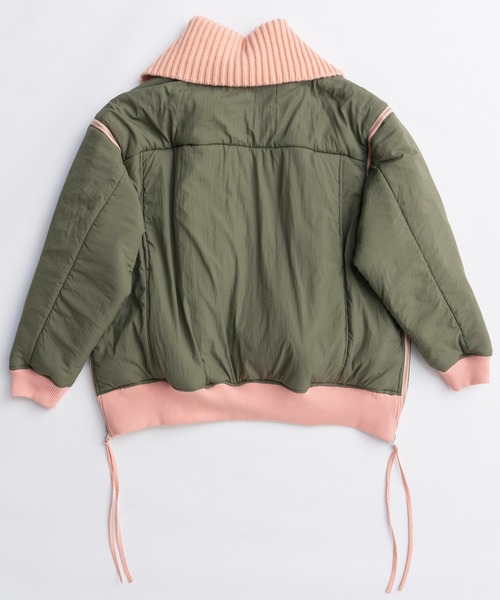 MAISON SPECIAL（メゾンスペシャル）の「Multiway Knit Collar MA-1/マルチウェイニットカラーMA-1（MA-1・レディース・ピンク/ブラウン/ブラック・FREE）」の15枚目の写真