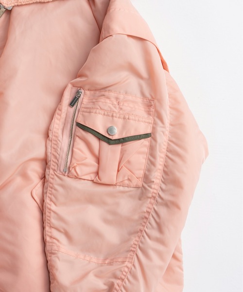 MAISON SPECIAL（メゾンスペシャル）の「Multiway Knit Collar MA-1/マルチウェイニットカラーMA-1（MA-1・レディース・ピンク/ブラウン/ブラック・FREE）」の7枚目の写真