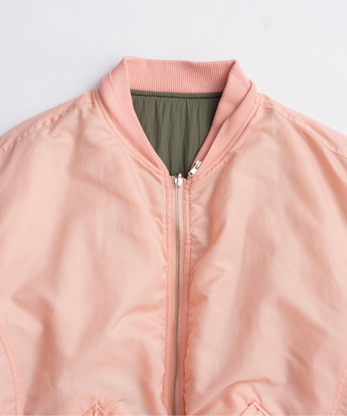 MAISON SPECIAL（メゾンスペシャル）の「Multiway Knit Collar MA-1/マルチウェイニットカラーMA-1（MA-1・レディース・ピンク/ブラウン/ブラック・FREE）」の10枚目の写真