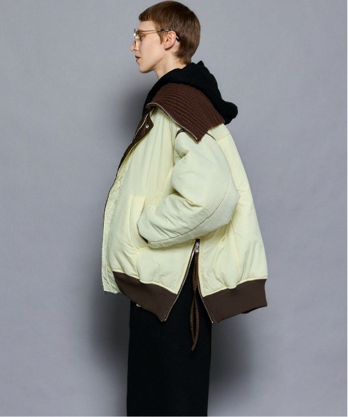 MAISON SPECIAL（メゾンスペシャル）の「Multiway Knit Collar MA-1/マルチウェイニットカラーMA-1（MA-1・レディース・ピンク/ブラウン/ブラック・FREE）」の19枚目の写真