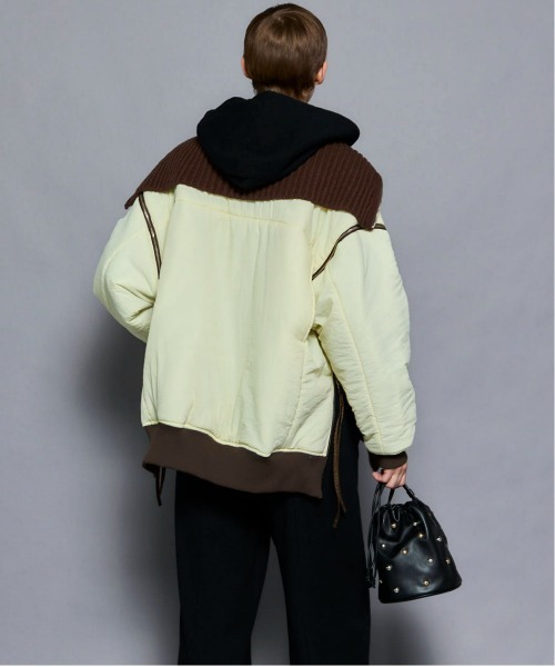 MAISON SPECIAL（メゾンスペシャル）の「Multiway Knit Collar MA-1/マルチウェイニットカラーMA-1（MA-1・レディース・ピンク/ブラウン/ブラック・FREE）」の20枚目の写真