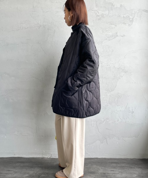 MILITARY（ミリタリー）の「[MILITARY/ミリタリー] 別注 M-65 キルティングライナージャケット（ミリタリージャケット・レディース・カーキ/ブラック/アイボリー・L/M/S）」の12枚目の写真