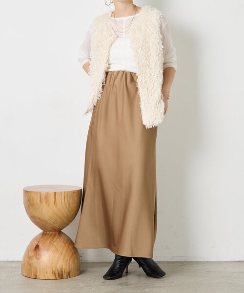 Jena espace merveilleux（ジェナ　エスパスメルヴェイユ）の「フェザージレ（ベスト・レディース・ブラック/アイボリー・FREE）」の11枚目の写真