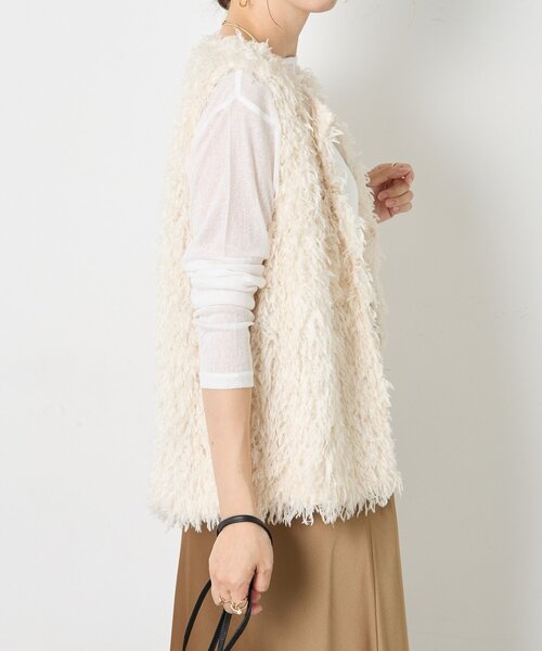 Jena espace merveilleux（ジェナ　エスパスメルヴェイユ）の「フェザージレ（ベスト・レディース・ブラック/アイボリー・FREE）」の16枚目の写真