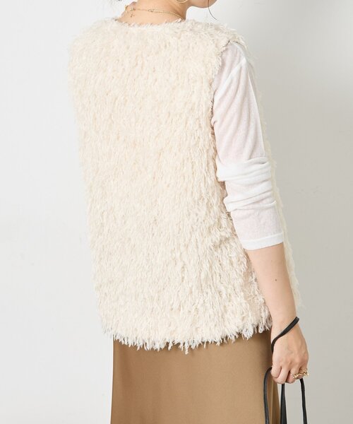 Jena espace merveilleux（ジェナ　エスパスメルヴェイユ）の「フェザージレ（ベスト・レディース・ブラック/アイボリー・FREE）」の17枚目の写真