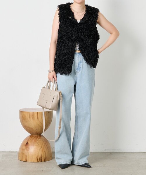 Jena espace merveilleux（ジェナ　エスパスメルヴェイユ）の「フェザージレ（ベスト・レディース・ブラック/アイボリー・FREE）」の18枚目の写真