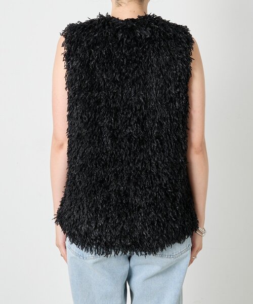 Jena espace merveilleux（ジェナ　エスパスメルヴェイユ）の「フェザージレ（ベスト・レディース・ブラック/アイボリー・FREE）」の7枚目の写真