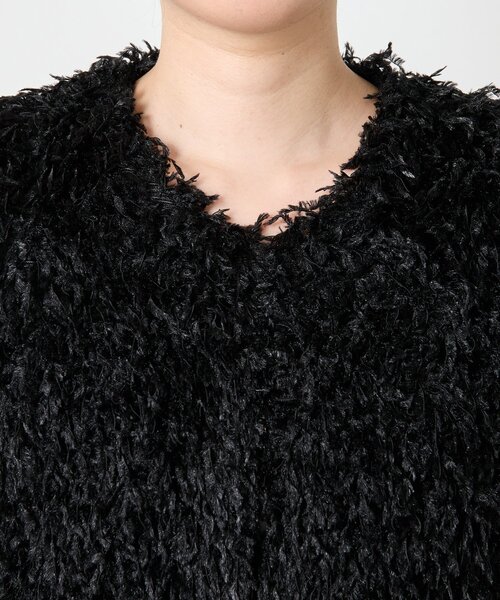 Jena espace merveilleux（ジェナ　エスパスメルヴェイユ）の「フェザージレ（ベスト・レディース・ブラック/アイボリー・FREE）」の6枚目の写真