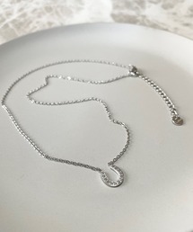 PARKS TOKYO SELECT（パークストウキョウセレクト）の「金属アレルギー対応 サージカルステンレス/316L ストーン付馬蹄ネックレス｜ホースシュー｜U形（ネックレス）」