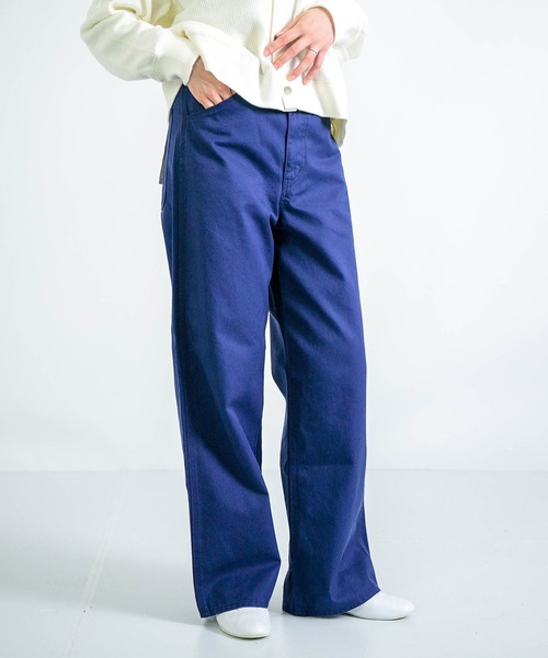 D.M.G.（ドミンゴ）の「[D.M.G. / ディーエムジー] 高密度ツイル ワークワイドパンツ（チノパンツ・レディース・オリーブ/ネイビー/アイボリー・S/L/M/SS）」の14枚目の写真