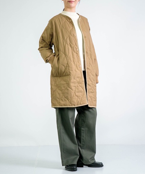 D.M.G.（ドミンゴ）の「[D.M.G. / ディーエムジー] 高密度ツイル ワークワイドパンツ（チノパンツ・レディース・オリーブ/ネイビー/アイボリー・S/L/M/SS）」の21枚目の写真