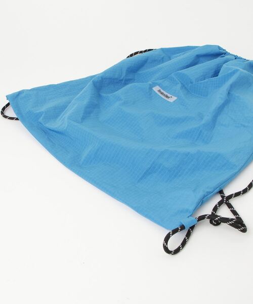 BROKEN BASE（ブロークンベース）の「Ripstop Nap Sack（ショルダーバッグ・メンズ・グレー/ホワイト/ブルー・フリー）」の13枚目の写真