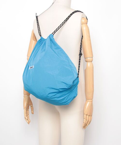 BROKEN BASE（ブロークンベース）の「Ripstop Nap Sack（ショルダーバッグ・メンズ・グレー/ホワイト/ブルー・フリー）」の15枚目の写真