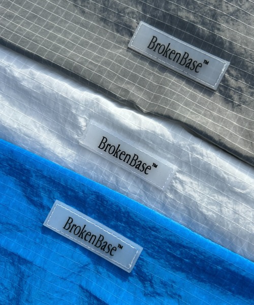 BROKEN BASE（ブロークンベース）の「Ripstop Nap Sack（ショルダーバッグ・メンズ・グレー/ホワイト/ブルー・フリー）」の17枚目の写真