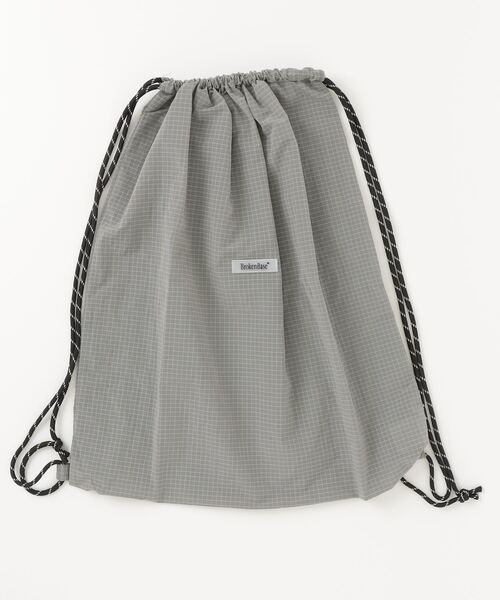 BROKEN BASE（ブロークンベース）の「Ripstop Nap Sack（ショルダーバッグ・メンズ・グレー/ホワイト/ブルー・フリー）」の10枚目の写真