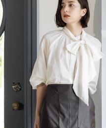 OPAQUE.CLIP | 2WAYシアーボウタイブラウス【洗濯機洗い可】(シャツ/ブラウス)