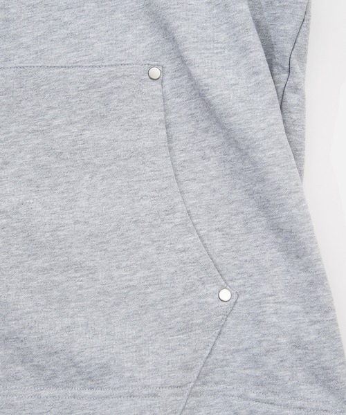 improves（インプローブス）の「ノースリーブ 裏毛スウェット ジップパーカー（ベスト・メンズ・杢グレー/ブラック・MEDIUM/LARGE）」の18枚目の写真